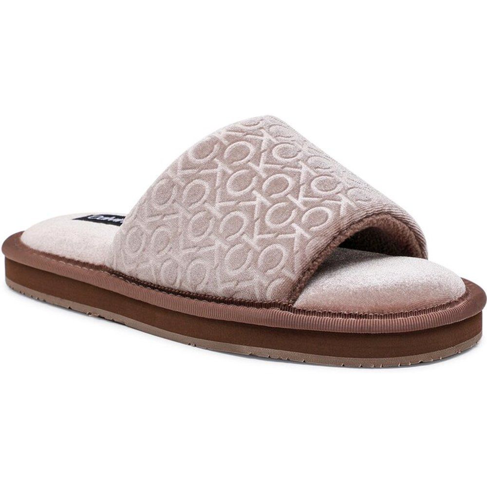 Pantofole - Slipper Flatform Sandal Vel HW0HW01540 Deep Taupe GNS - Calvin Klein - Modalova