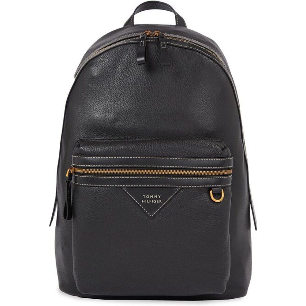 Zaino - Th Premium Leather Backpack AM0AM11564 Black BDS - Tommy Hilfiger - Modalova