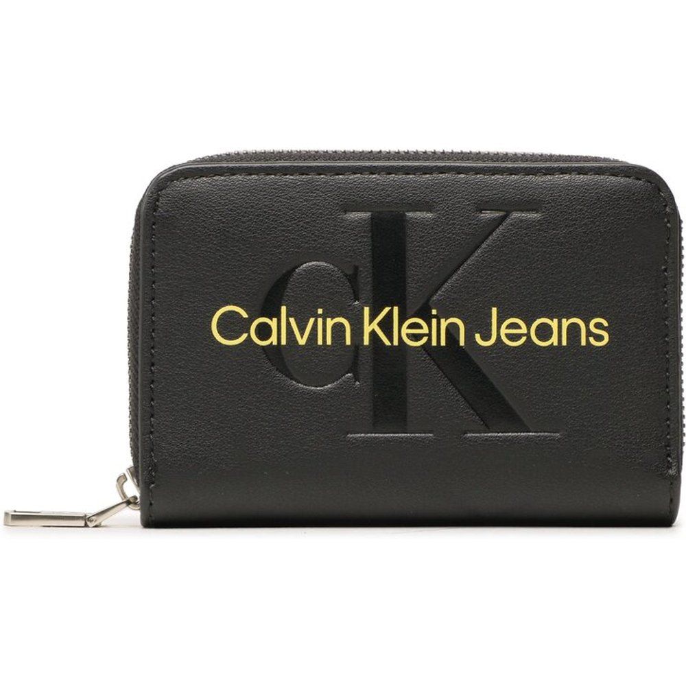 Portafoglio piccolo da donna - Sculpted Med Zip Around Mono K60K607229 0GN - Calvin Klein Jeans - Modalova