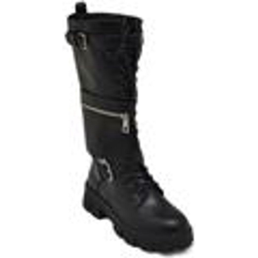 Stivali Stivali donna combat anfibi con zeppa carrarmato e zip ci - Malu Shoes - Modalova