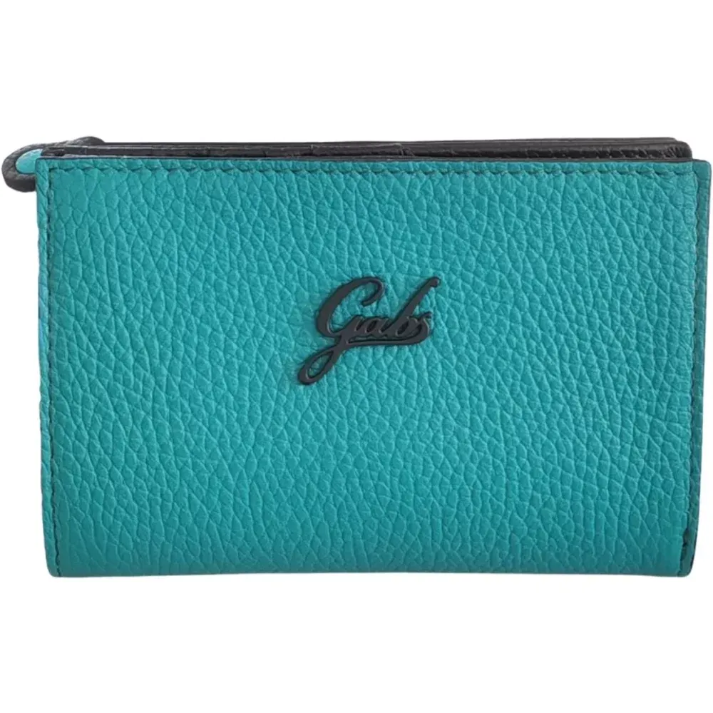 Wallets & Cardholders, female, , Size: ONE SIZE Green Wallet with Zipper and Multiple Compartments - Gabs - Modalova