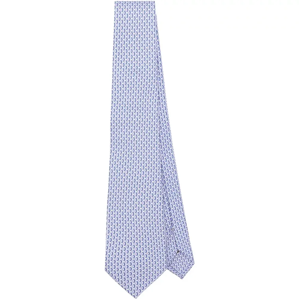 Ties, male, , Size: ONE SIZE Pointed Tip Single Loop Tie - Canali - Modalova