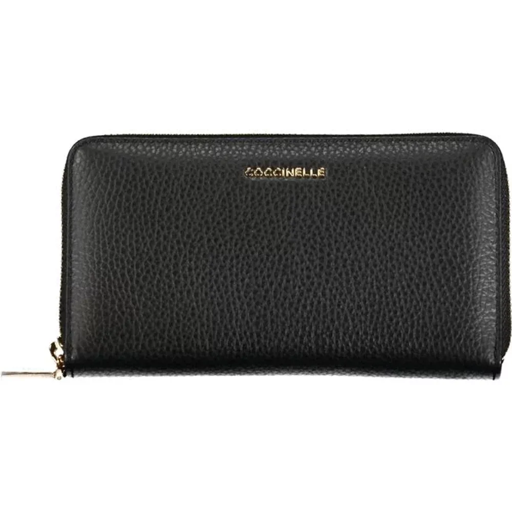 Wallets & Cardholders, female, , Size: ONE SIZE Elegant Leather Wallet with Multiple Compartments - Coccinelle - Modalova