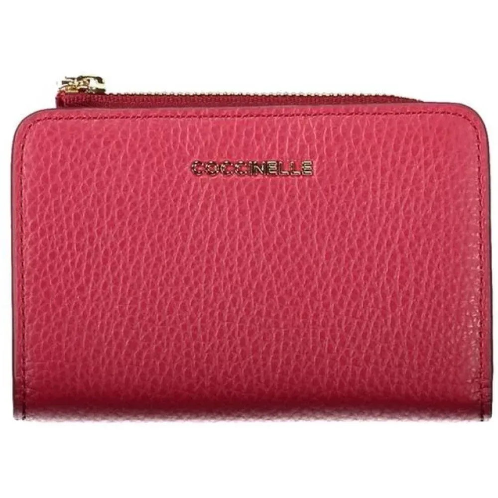 Wallets & Cardholders, female, , Size: ONE SIZE Metallic Wallet with Multiple Compartments - Coccinelle - Modalova
