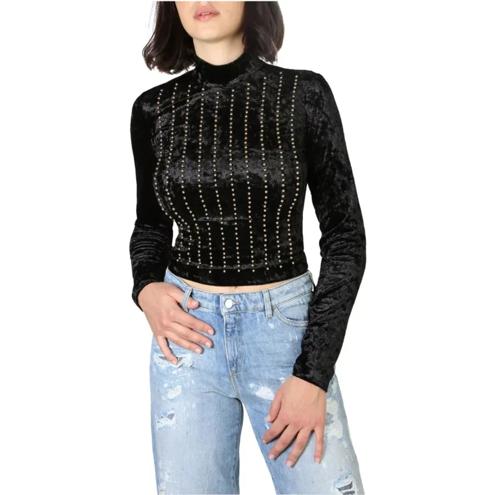 Turtlenecks, female, , Size: 2XL Spring/Summer Turtleneck with Back Zipper - Guess - Modalova