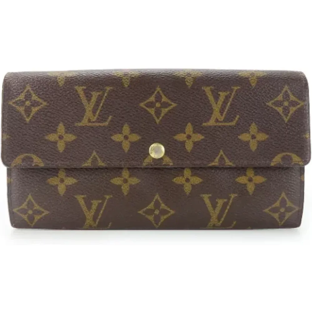 Pre-owned Wallets, female, , Size: ONE SIZE Pre-owned Canvas wallets - Louis Vuitton Vintage - Modalova