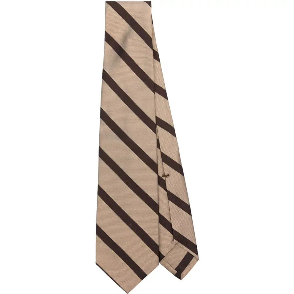 Ties, male, , Size: ONE SIZE Diagonal Stripe Pattern Pointed Tip Tie - Barba - Modalova