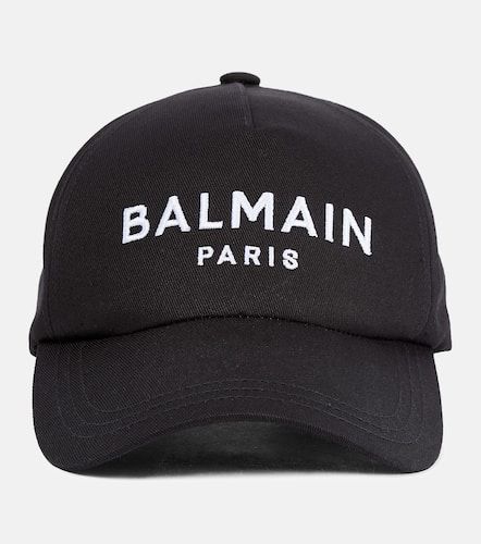 Cappello da baseball in canvas con logo - Balmain - Modalova