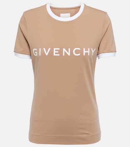 T-shirt in jersey di cotone con logo - Givenchy - Modalova