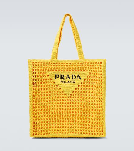 Prada Borsa in crochet con logo - Prada - Modalova