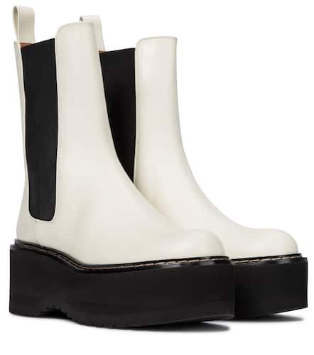 Botas de piel con plataforma - Paris Texas - Modalova