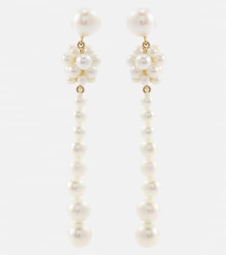 Orecchini Colonna Perle in oro 14kt con perle - Sophie Bille Brahe - Modalova