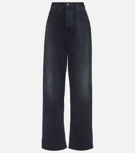 Jeans a gamba larga e vita alta - Balenciaga - Modalova
