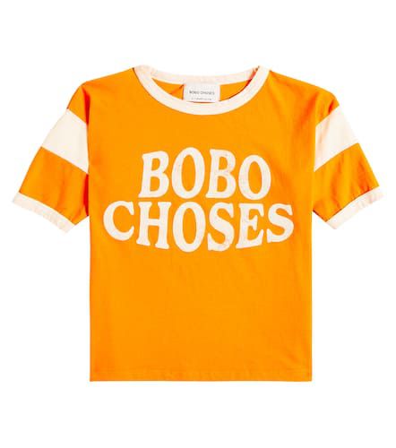 T-shirt in jersey di cotone con logo - Bobo Choses - Modalova