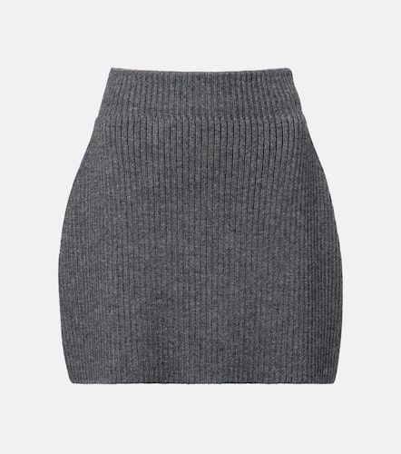 Ribbed-knit wool and alpaca-blend miniskirt - Givenchy - Modalova