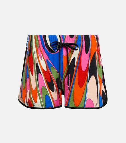 Shorts in misto cotone con stampa - Pucci - Modalova