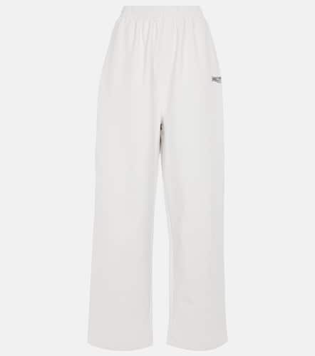 Pantaloni sportivi in cotone con logo - Balenciaga - Modalova