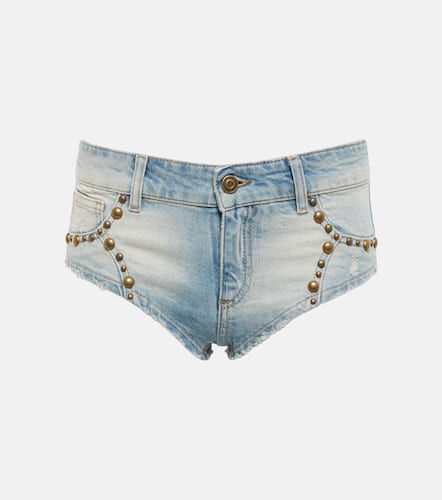 Shorts di jeans a vita bassa - Blumarine - Modalova