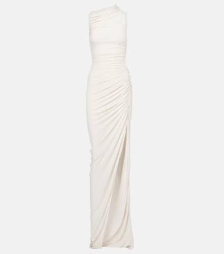 Ruched asymmetric crÃªpe jersey gown - Rick Owens - Modalova