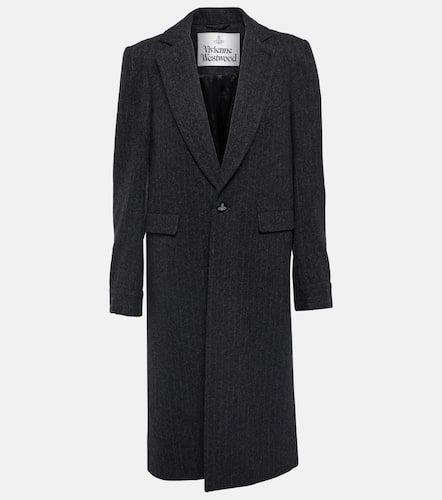 Cappotto in misto lana gessato - Vivienne Westwood - Modalova