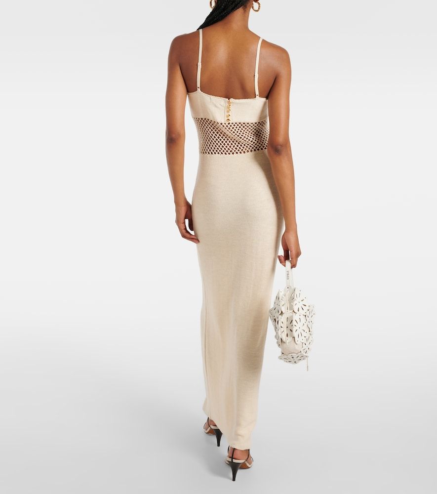 Vestido largo Tara de croché de algodón - Staud - Modalova