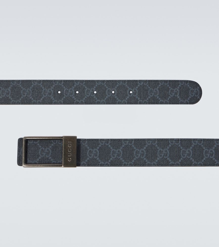 Wendbarer Gürtel GG aus Leder und Canvas - Gucci - Modalova