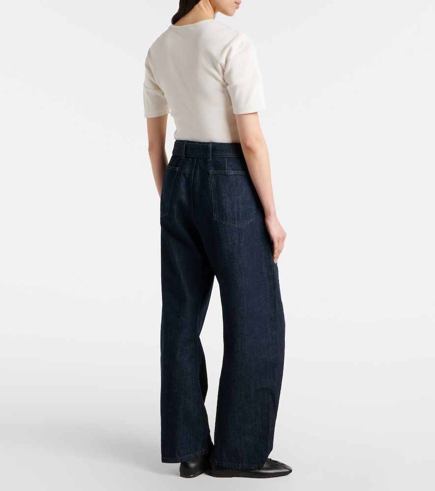 Twisted belted barrel-leg jeans - Lemaire - Modalova