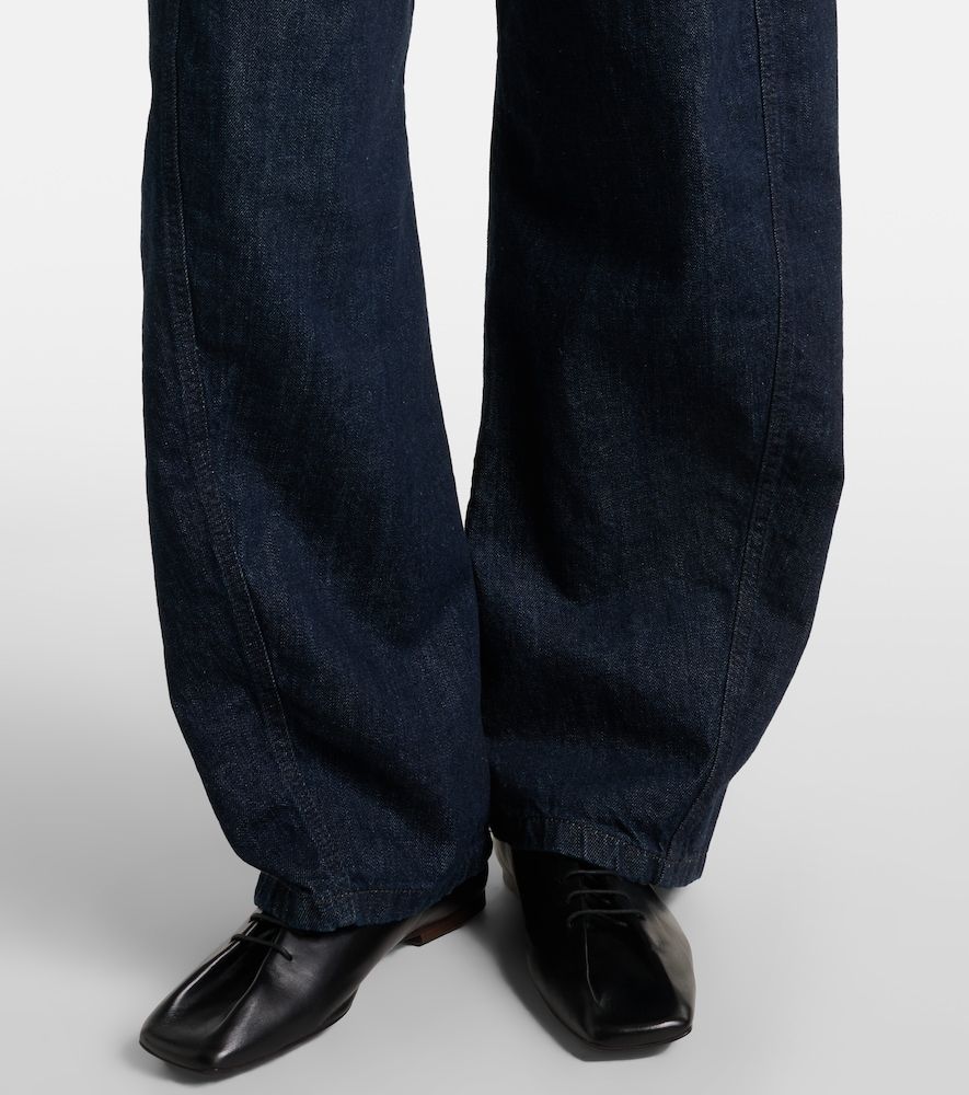 Twisted belted barrel-leg jeans - Lemaire - Modalova