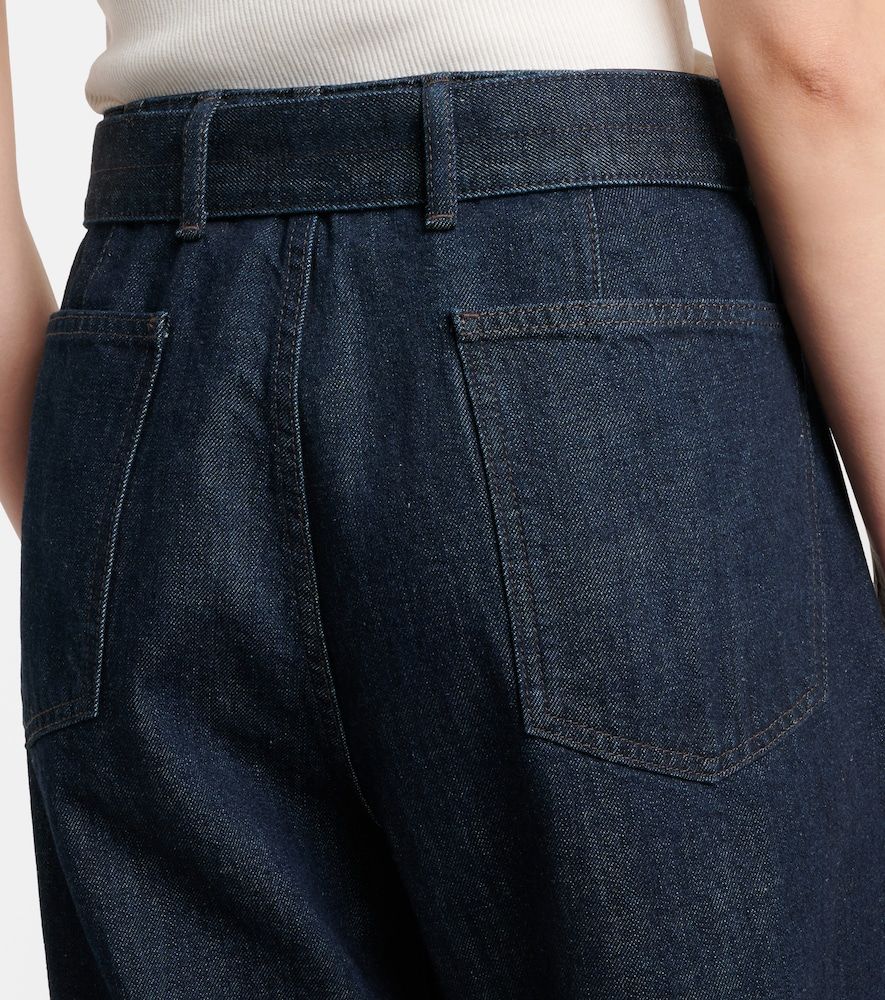 Twisted belted barrel-leg jeans - Lemaire - Modalova
