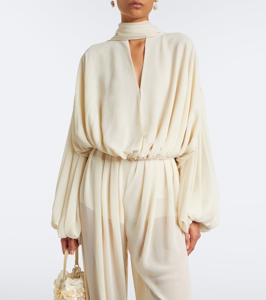 De La Vali Blusa Solana in chiffon - De La Vali - Modalova