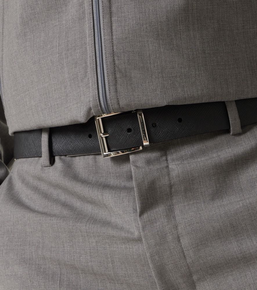 Prada Cintura in pelle Saffiano - Prada - Modalova