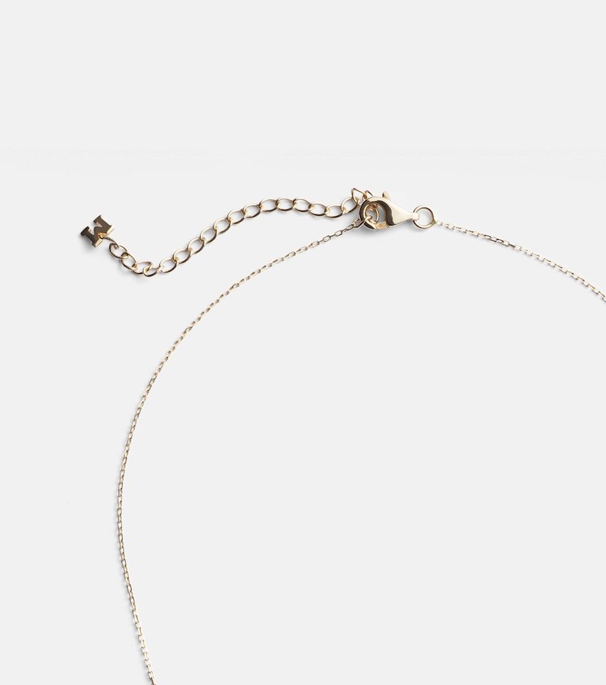 Collar de oro de 14 ct con diamantes y perla - Mateo - Modalova