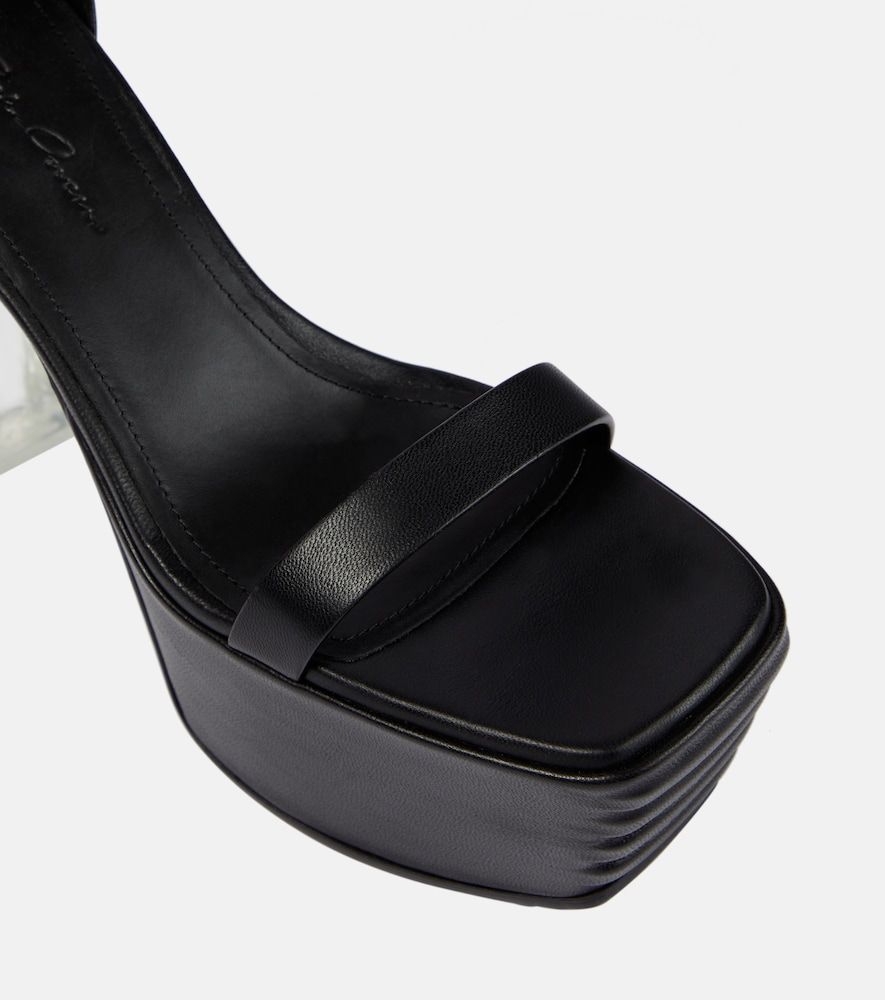 Minimal Grill leather platform sandals - Rick Owens - Modalova