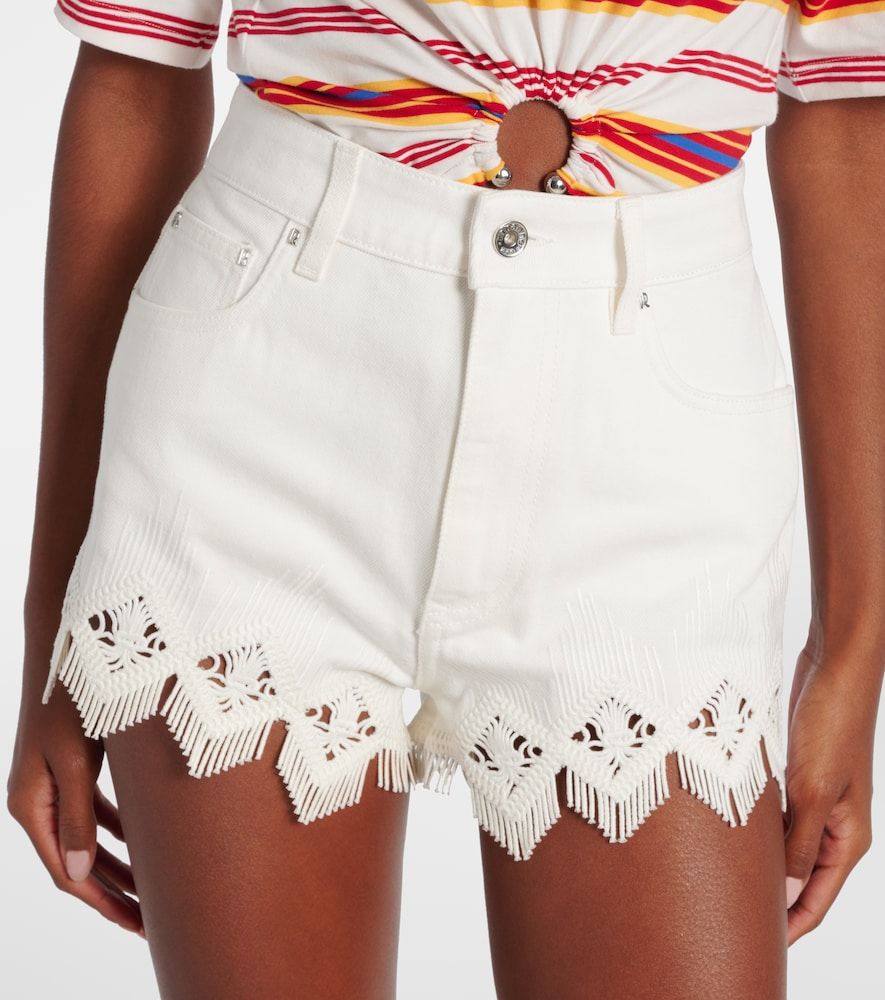 Rabanne Shorts in cotone macramé - Rabanne - Modalova