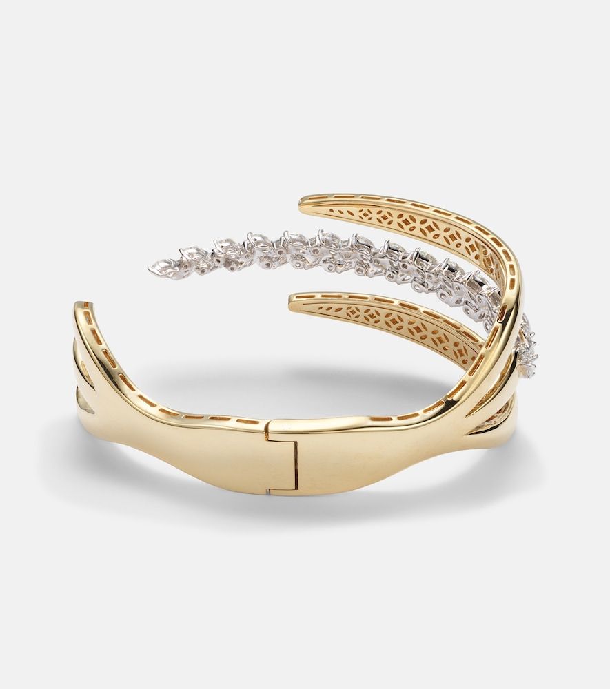 Bracciale Golden Strada in bianco e giallo 18kt con diamanti - Yeprem - Modalova