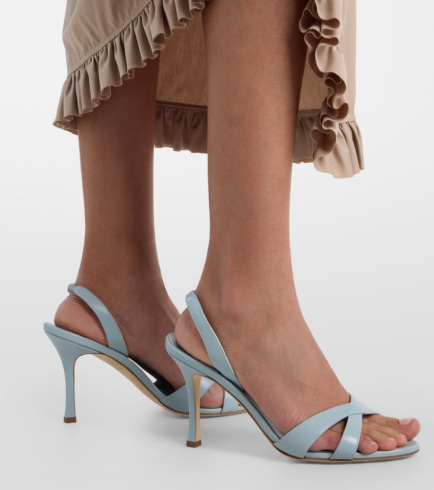 Slingback-Sandalen Callasli aus Leder - Manolo Blahnik - Modalova