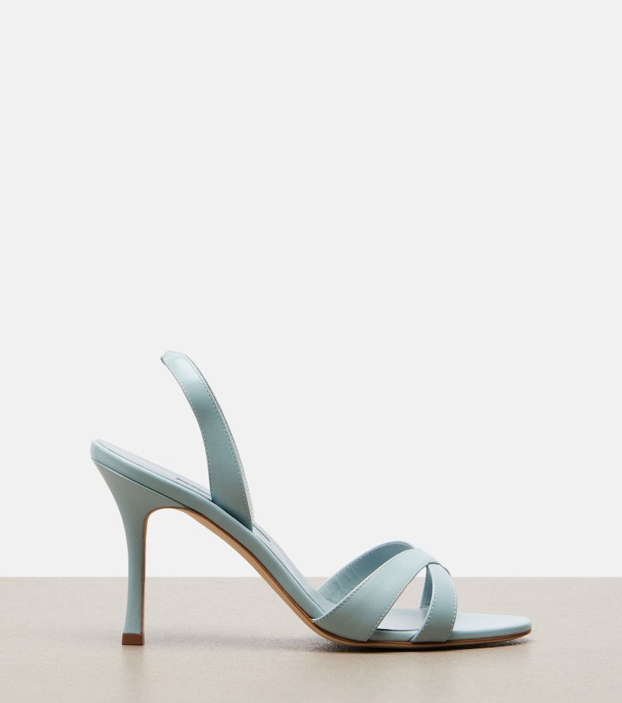 Slingback-Sandalen Callasli aus Leder - Manolo Blahnik - Modalova