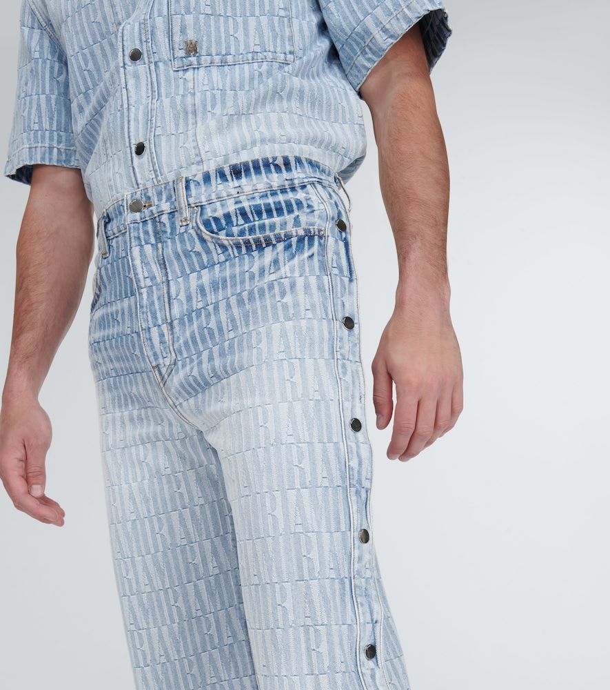 Pantalones denim en jacquard con logo - Amiri - Modalova