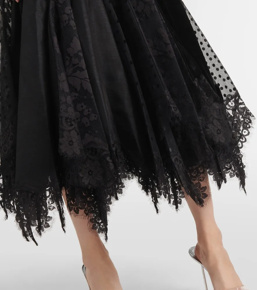 Vestido de fiesta Eden de lino y seda con encaje - Zimmermann - Modalova