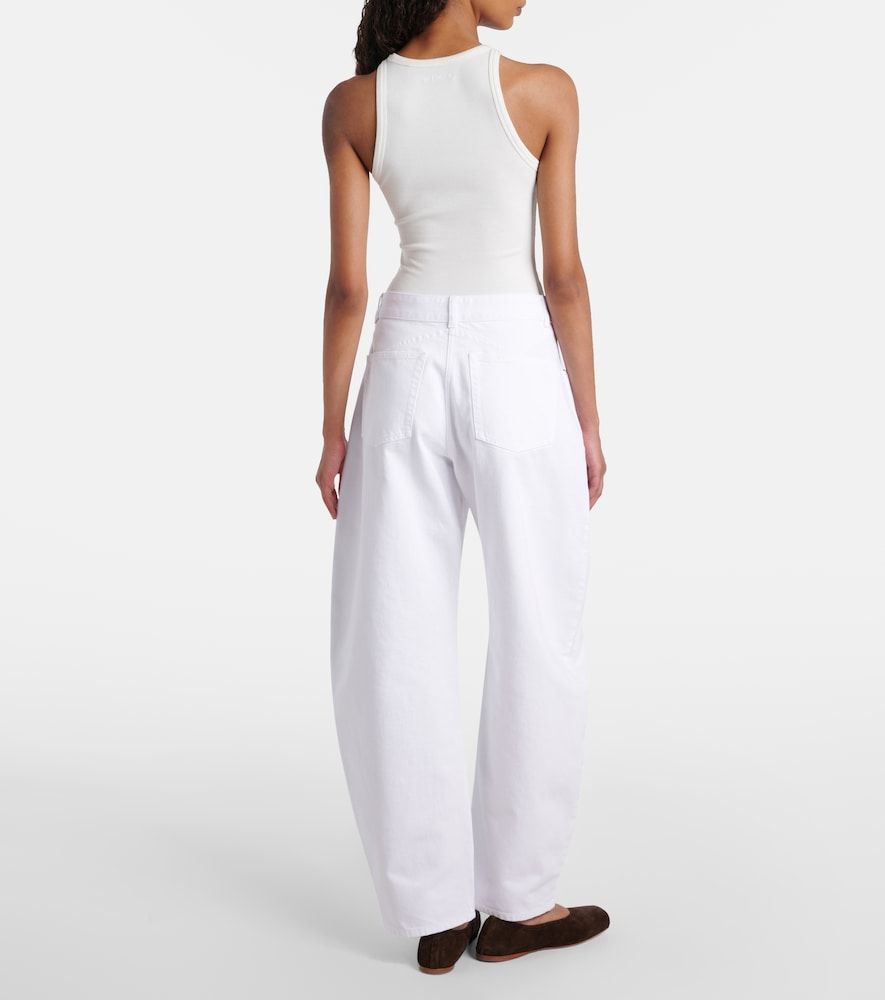 Alaïa Jeans barrel a vita media - Alaia - Modalova