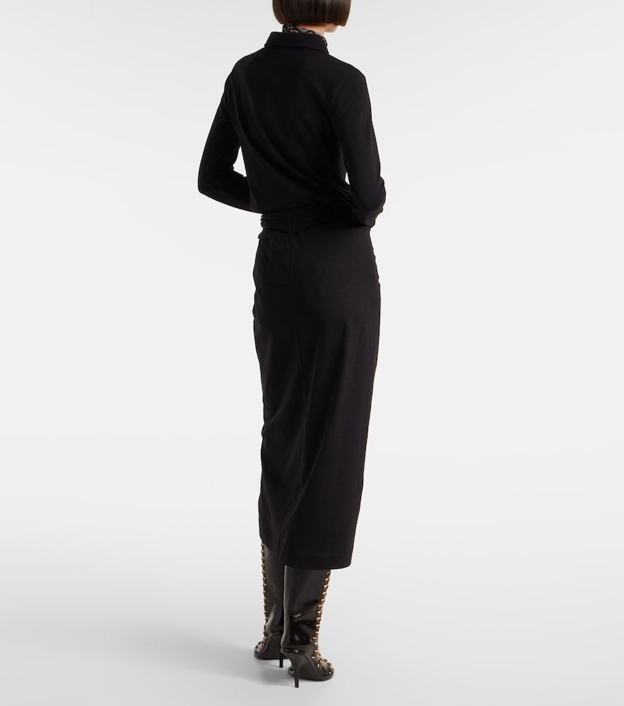 Gonna midi in jersey di cotone - Dries Van Noten - Modalova
