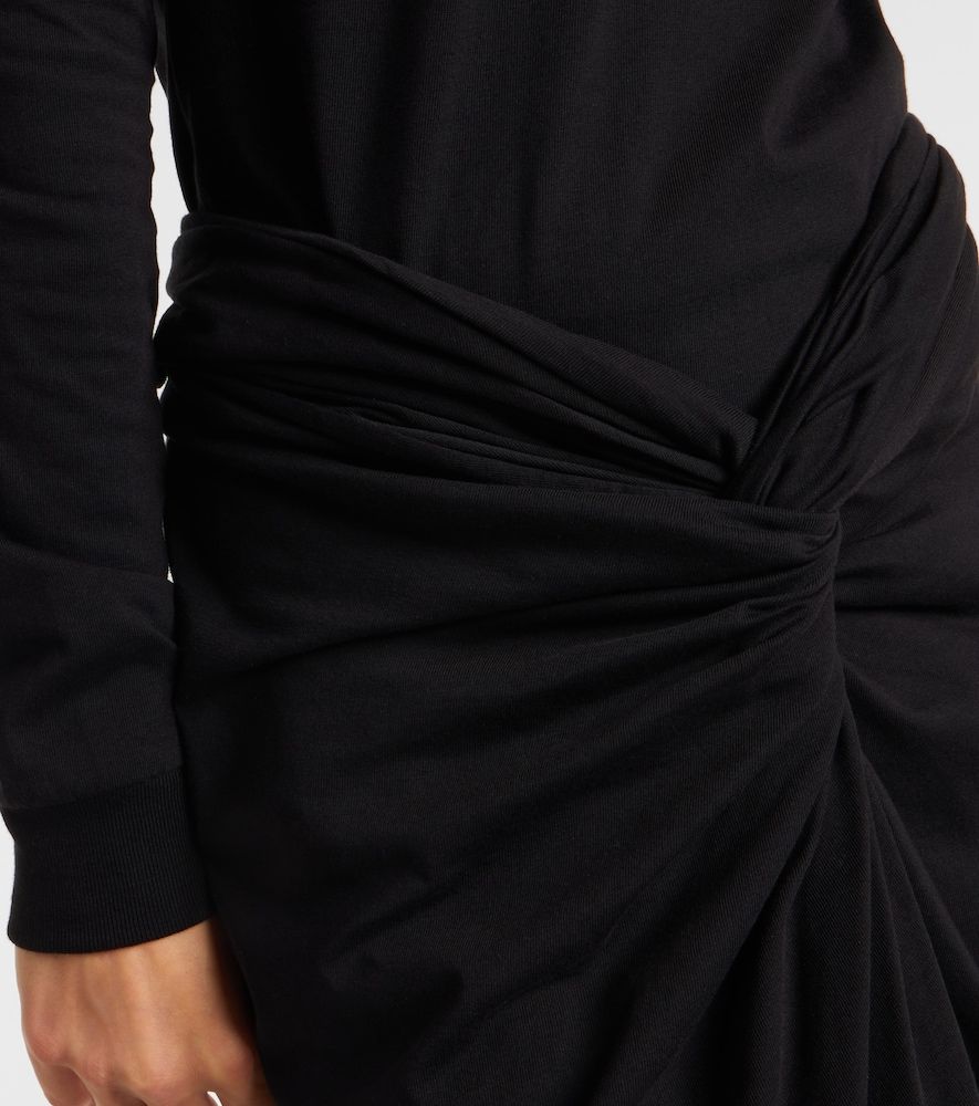 Falda midi de jersey de algodón - Dries Van Noten - Modalova