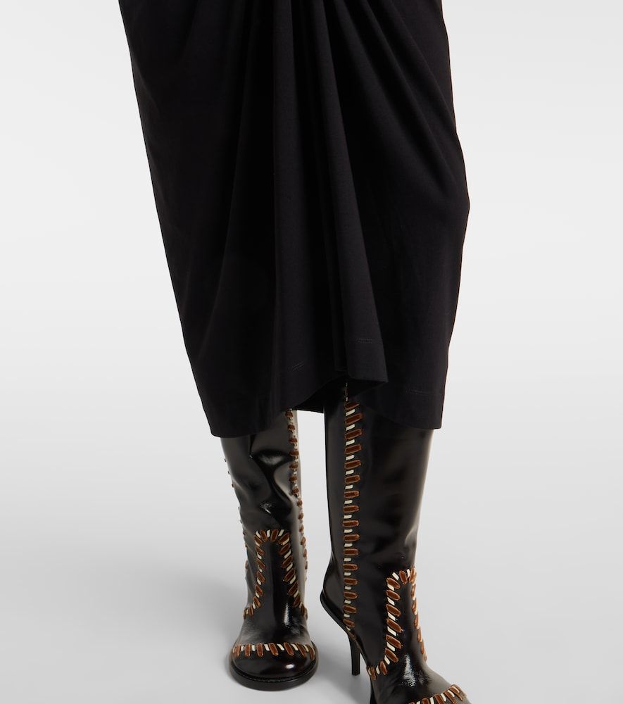 Gonna midi in jersey di cotone - Dries Van Noten - Modalova