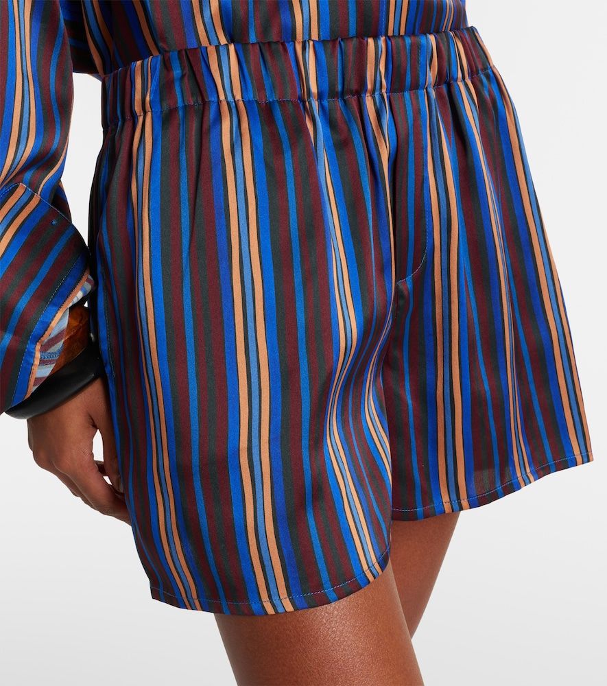 Shorts de pijama Franca de charmeuse de seda - Asceno - Modalova