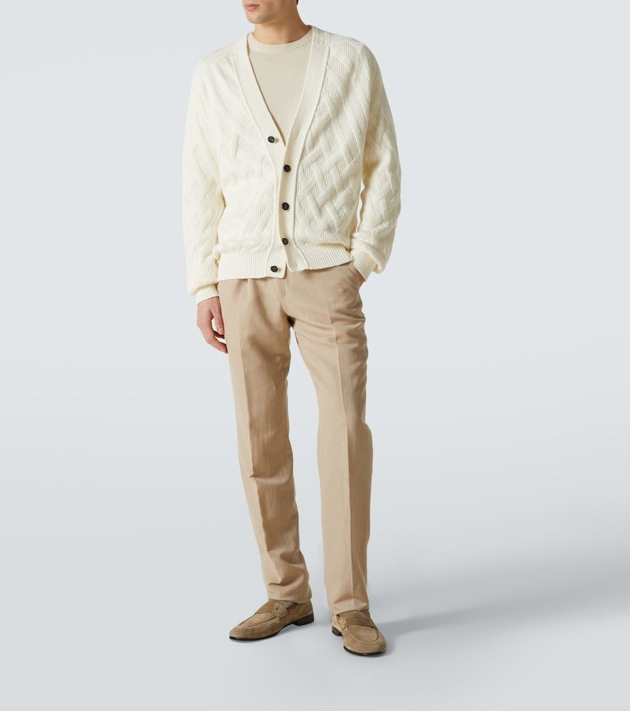 Zegna Cardigan in cotone a coste - Zegna - Modalova
