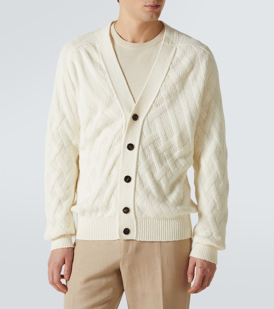 Zegna Cardigan in cotone a coste - Zegna - Modalova
