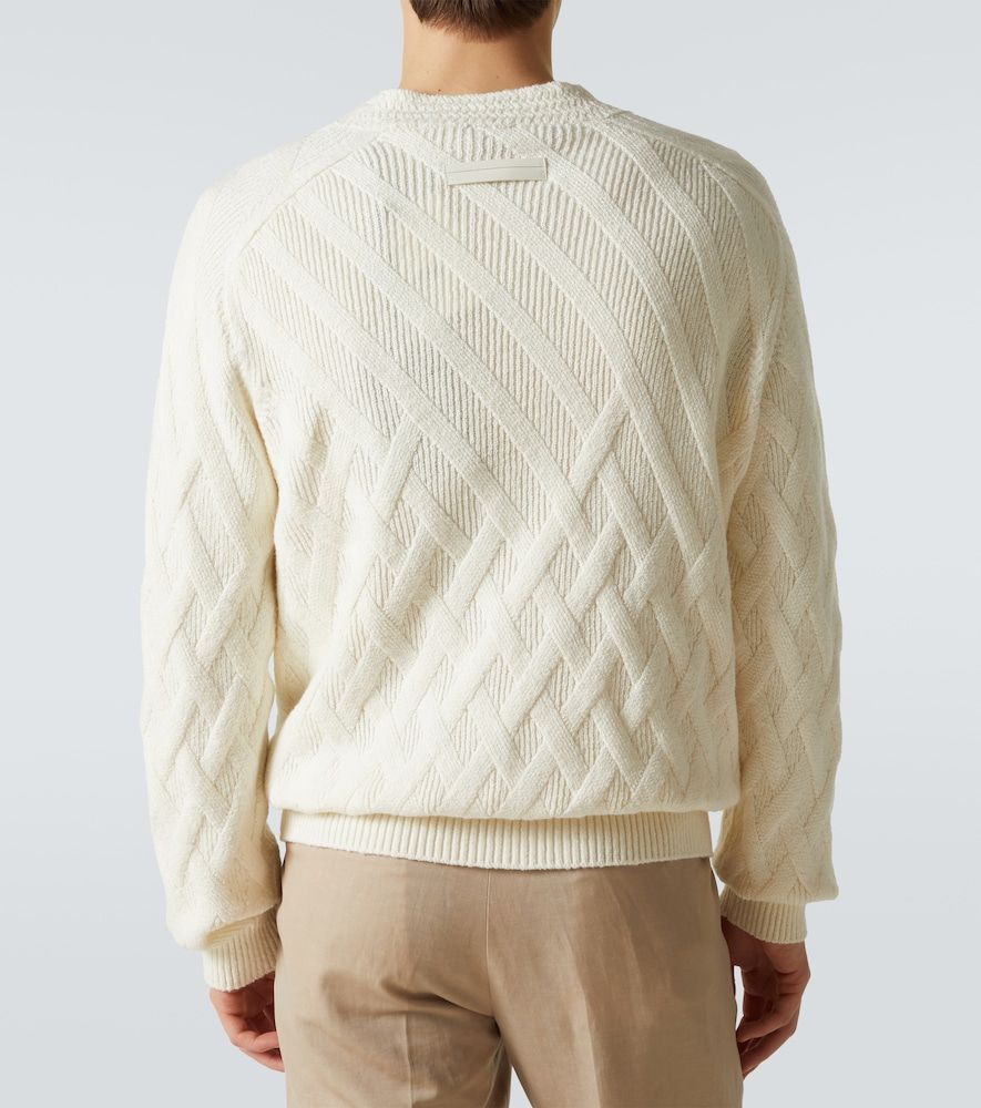 Zegna Cardigan in cotone a coste - Zegna - Modalova