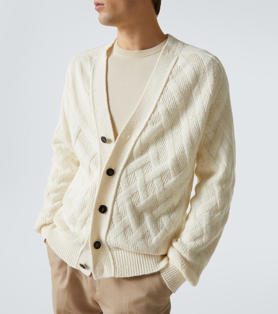 Zegna Cardigan in cotone a coste - Zegna - Modalova