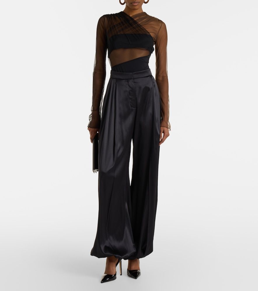 Body in mesh con cut-out - Nensi Dojaka - Modalova