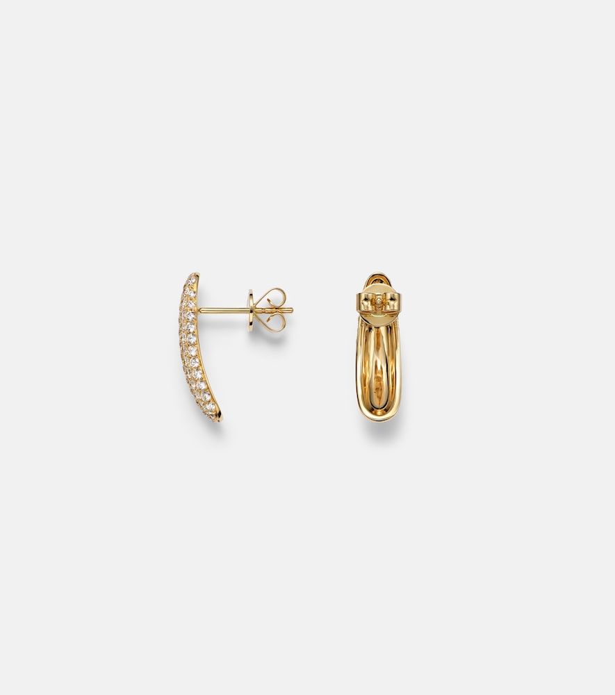 Pendientes Claire Petite de oro de 18 ct con diamantes - Anita Ko - Modalova